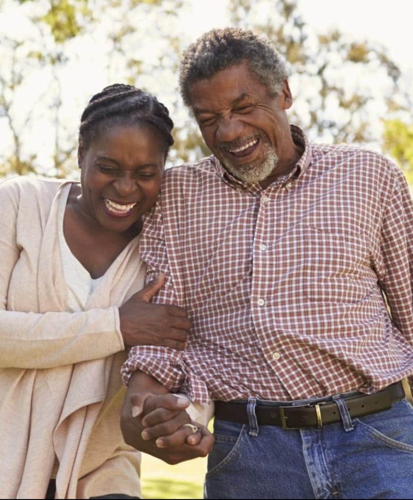 older couple smiling