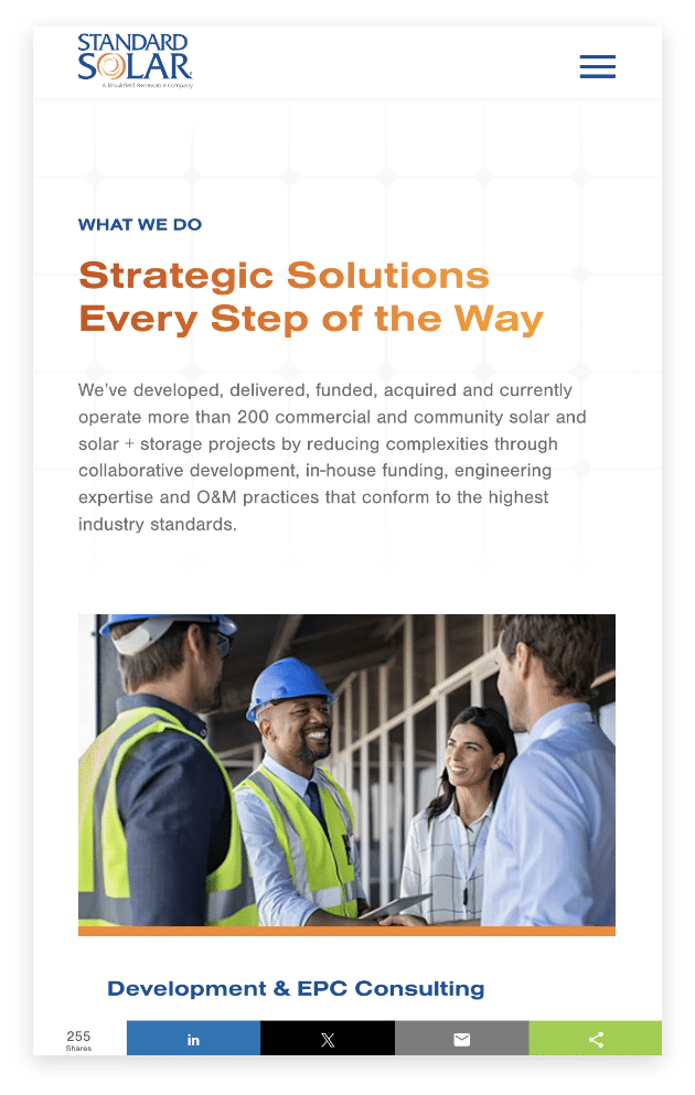 case study standard solar what we do mobile