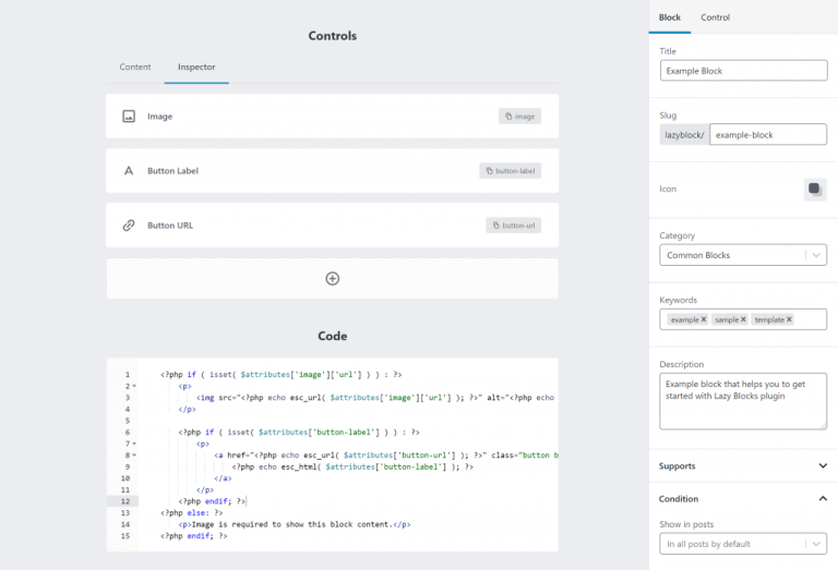 wordpress lazy blocks
