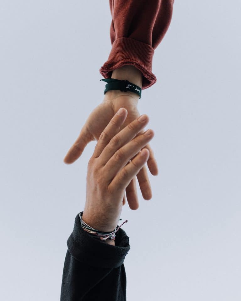 2 hands about to touch