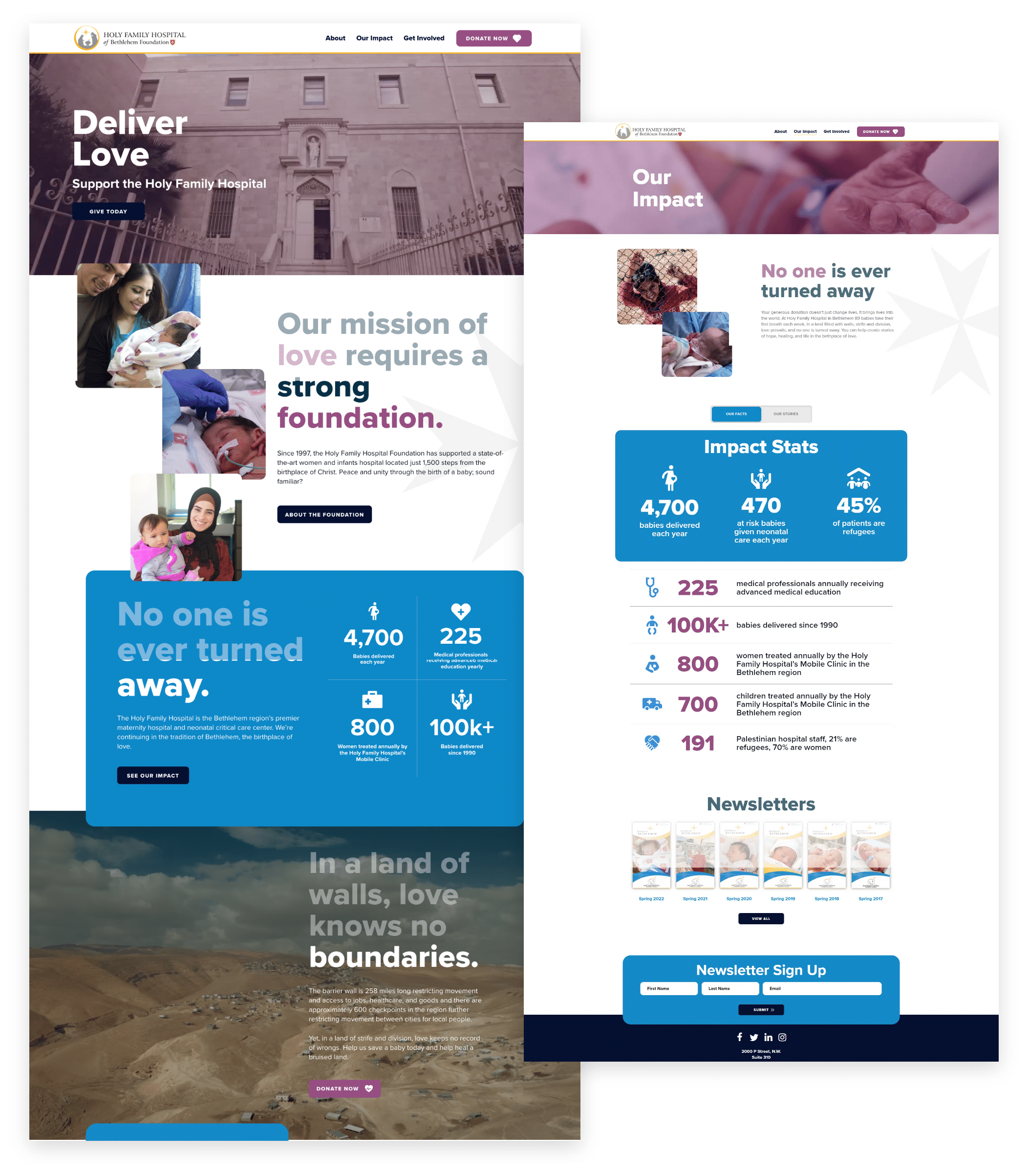 holy family hospital collage case study