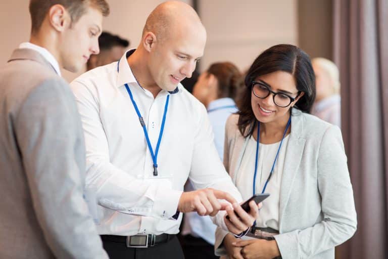 association members networking at event