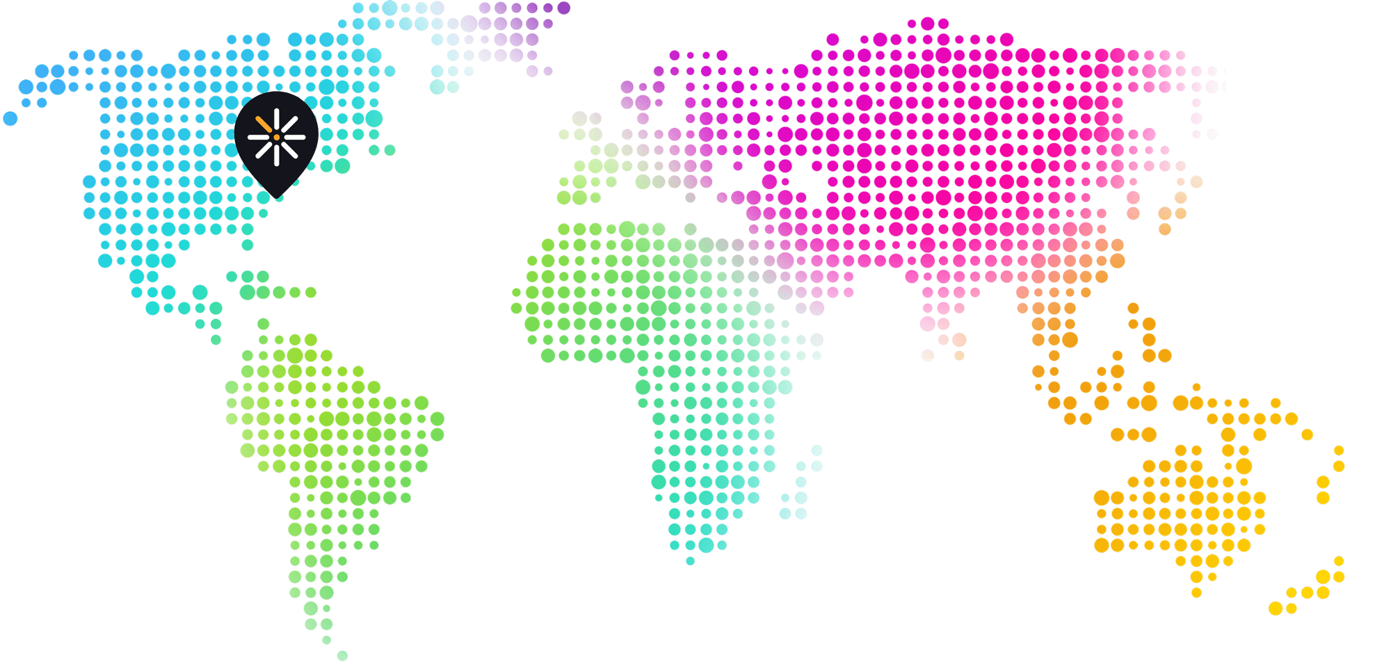 world map washington dc focus