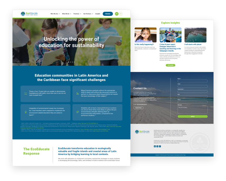 ecoeducar page designs