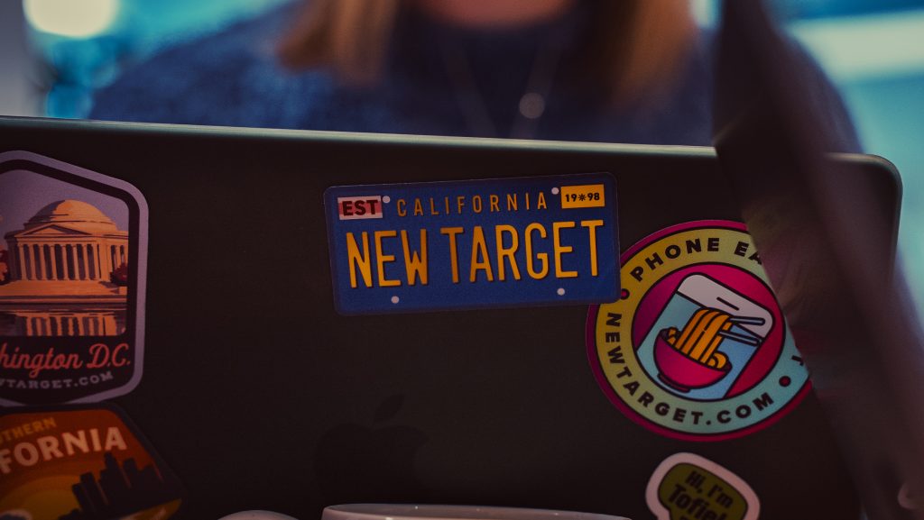 new target digital agency team working at computer