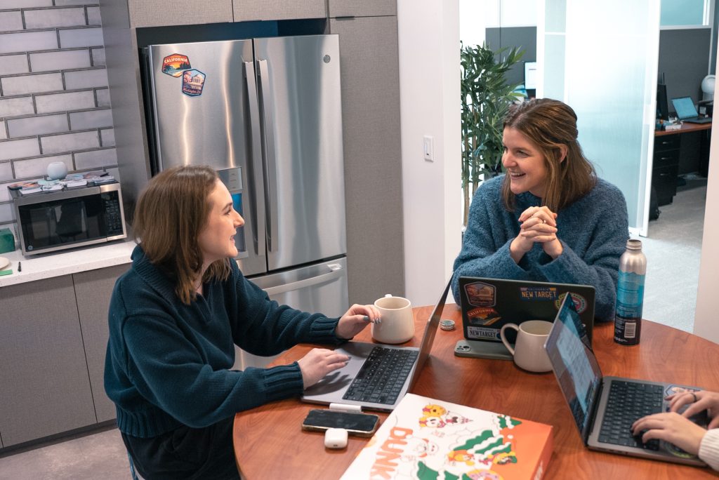 new target design and marketing team members working in new target's offices