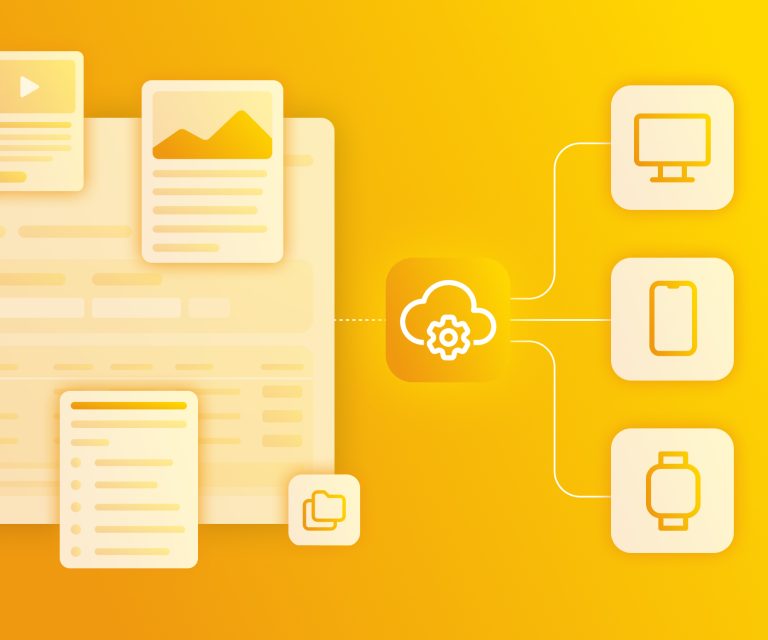 an illustration of an headless cms
